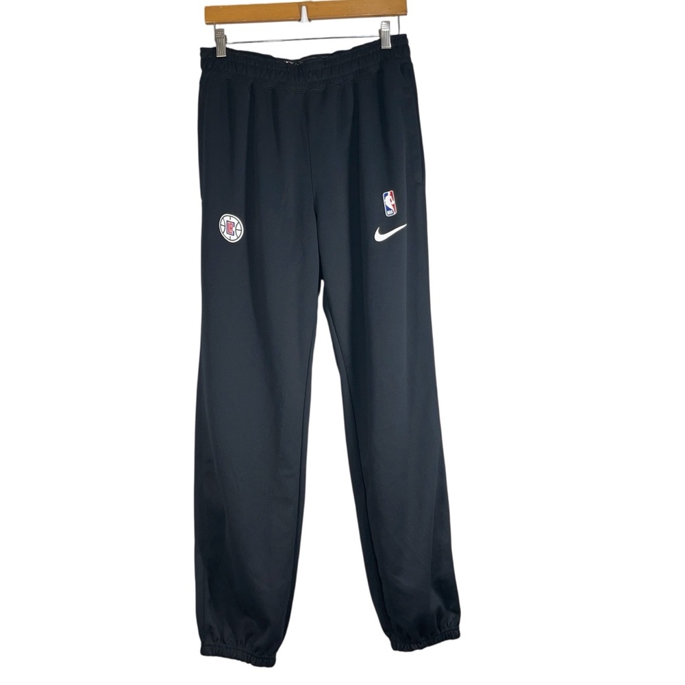 New Nike NBA Black Joggers with Los Angeles Clippers  Logo Mens Size Medium